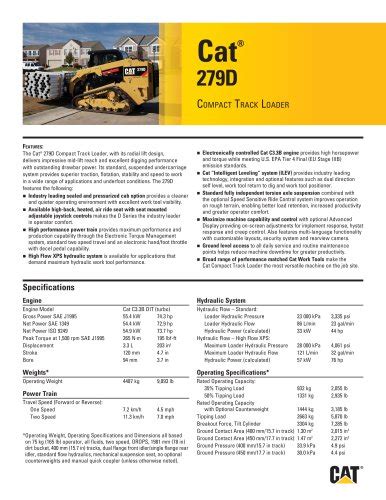 cat skid steer 279d specs|cat 279d parts manual.